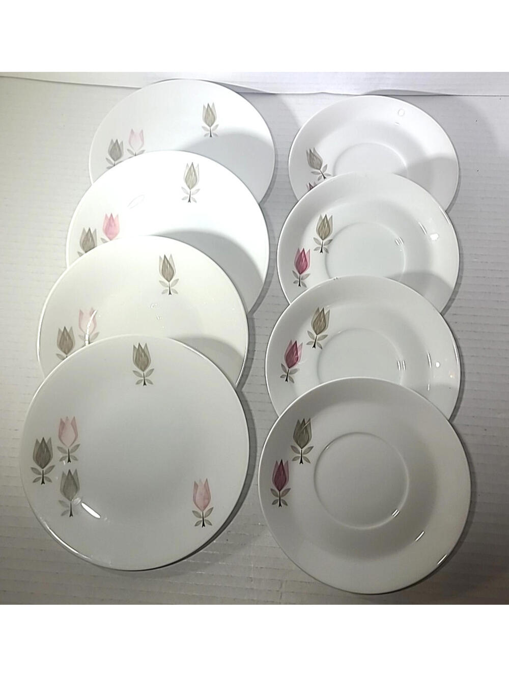Vintage Rosenthal Continental Luna Park 4067 Set Of 8 Plates-4 Dessert, 4 Saucer